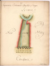 Cayet des plans et figures des prés de l'hotel Dieu de Sainte Manéhould, 1761. Plan n° 37 : Laquemine