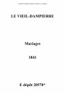 Vieil-Dampierre (Le). Mariages 1841