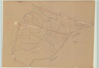Gigny-Bussy (51270). Bussy-aux-Bois (51096). Section B2 échelle 1/2000, plan mis à jour pour 1955 (ancienne commune de Bussy-aux-Bois (51096), plan non régulier (papier)