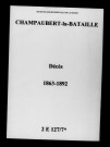 Champaubert. Décès 1863-1892