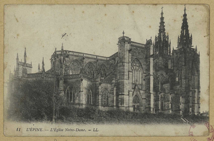 ÉPINE (L'). 11-L'église Notre-Dame. ([S.l.] Imp. L.L). [vers 1914] 