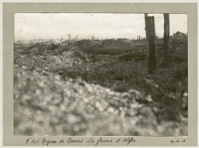 Région de Reims. Sillery. La ferme d'Alger, 29 décembre 1915.