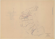 Bignicourt-sur-Saulx (51060). Tableau d'assemblage 1 échelle 1/10000, plan mis à jour pour 1958, plan non régulier (papier)