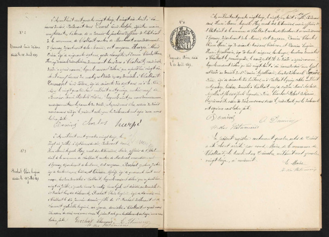 Chaltrait. Décès 1893-1929