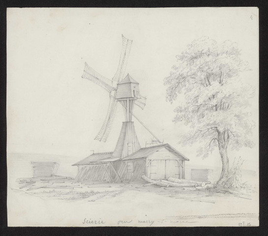 Scierie près Mairy-sur-Marne