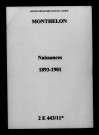 Monthelon. Naissances 1893-1901
