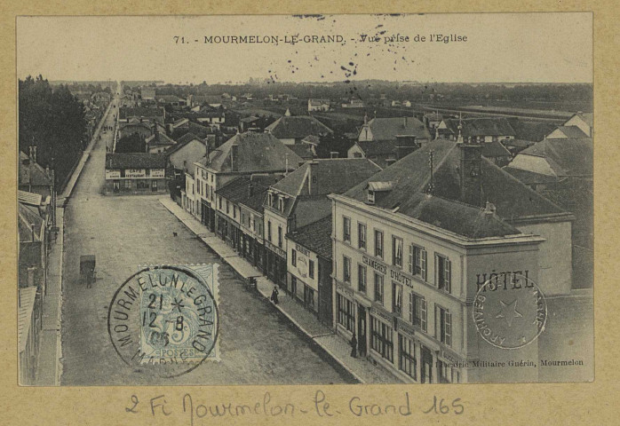 MOURMELON-LE-GRAND. -71-Vue prise de l'Église.
MourmelonLib. Militaire Guérin.[vers 1906]