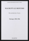 Maurupt-le-Montois. Mariages 1896-1906 (reconstitutions)