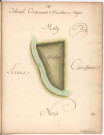 Cayet des plans et figures des prés de l'hotel Dieu de Sainte Manéhould, 1761. Plan n° 40 : Orbeval.