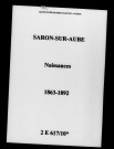 Saron-sur-Aube. Naissances 1863-1892