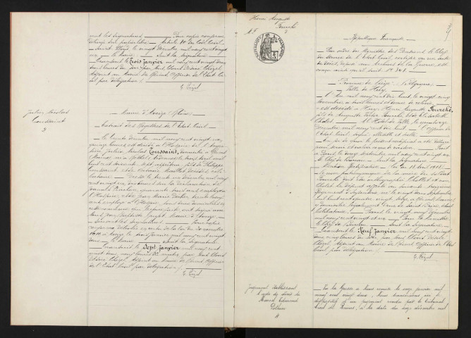 Reims. Transcriptions de décès (essentiellement de soldats Morts pour la France) et de jugements rectificatifs en 1922 : actes n° 1 à 270, table de A à Z
