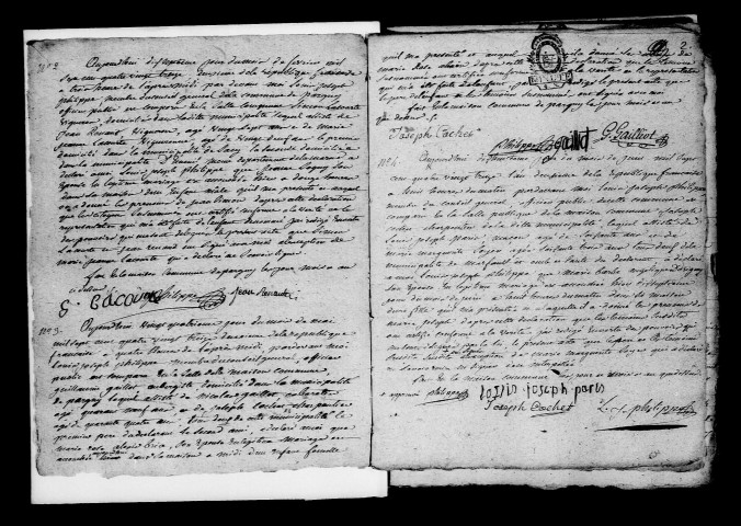 Pargny. Naissances, mariages, décès, publications de mariage 1793-an X