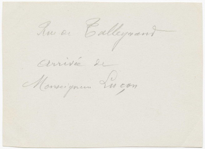 Visite du tsar à Reims, rue de Talleyrand, arrivée de Monseigneur Luçon