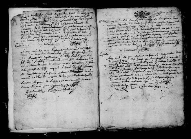 Vaudemanges. Baptêmes, mariages, sépultures 1678-1764
