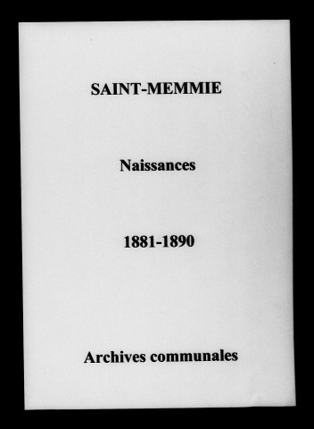 Saint-Memmie. Naissances 1881-1890