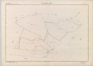 Gizaucourt (51274). Section ZH échelle 1/2000, plan remembré pour 1970 (extension sur Voilemont section ZA), plan régulier (papier armé)