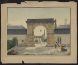 Vue de la porte des mariniers à Châlons-sur-Marne