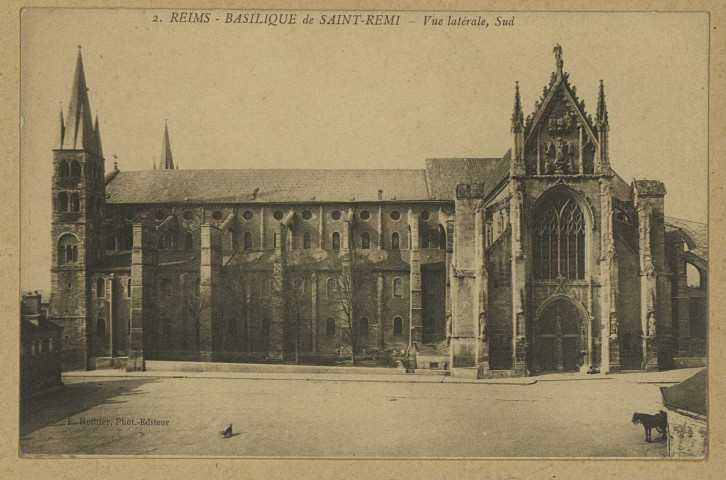 REIMS. 2. Basilique de Saint-Remi - Vue latérale, sud.
ReimsF. Rothier, phot-édit.1914
