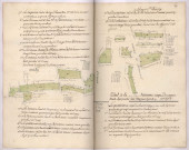 Arpentages et plans de pièces de bois appartenant à l'abbaye Saint-Thierry sur le terroir de Trigny (1790, 1791)