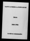 Saint-Lumier-la-Populeuse. Décès 1864-1902