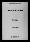 Laval. Mariages 1892-1901