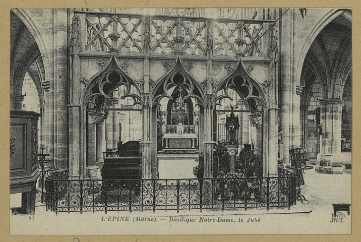 ÉPINE (L'). 84-Basilique Notre-Dame, le Jubé / N.D., photographe.