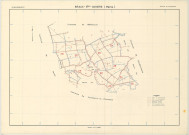 Braux-Sainte-Cohière (51082). Tableau d'assemblage 1 échelle 1/10000, plan remembré pour 1969 (canevas de Polygonation), plan régulier (papier)