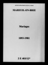 Mareuil-en-Brie. Mariages 1893-1901