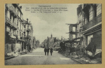 REIMS. 558. Les ruines de la grande guerre. La rue de Talleyrand / L.L.
(75 - ParisLévy Fils et Cie).1918