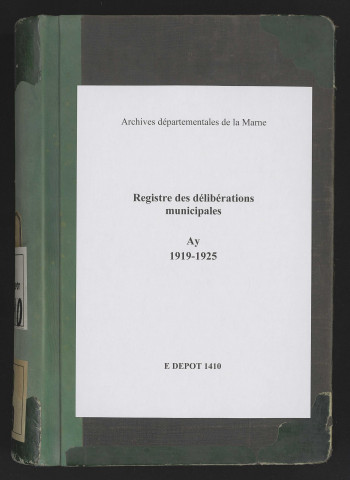 Délibérations municipales.