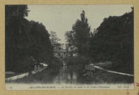 CHÂLONS-EN-CHAMPAGNE. 16- Le jardin du Jard et la Caisse d'Epargne.
Châlons-sur-MarneG. Durand, phot. -édit.Sans date