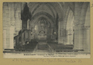 MINAUCOURT-LE-MESNIL-LÈS-HURLUS. Intérieur de l'Église.
(51 - Sainte-Menehouldimp. Lib. L. Alexandre).Sans date