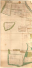 Plan et carte figurative d'une partie des ajaux scituée au terroir de Pogny, 1740.