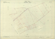 Vrigny (51657). Section ZE échelle 1/2000, plan remembré pour 1980, contient une extension sur Coulommes-La-Montagne ZA, plan régulier de qualité P5 (papier armé).