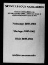 Neuville-sous-Arzillières. Naissances, mariages, décès 1893-1902