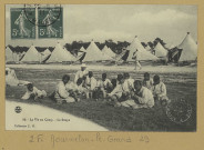 MOURMELON-LE-GRAND. 86-La Vie au Camp. La Soupe.
(54 - Nancyimprimeries Réunies).[vers 1911]
Collection L. G