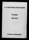 Chaussée (La). Mariages 1863-1872
