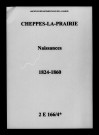Cheppes. Naissances 1824-1860