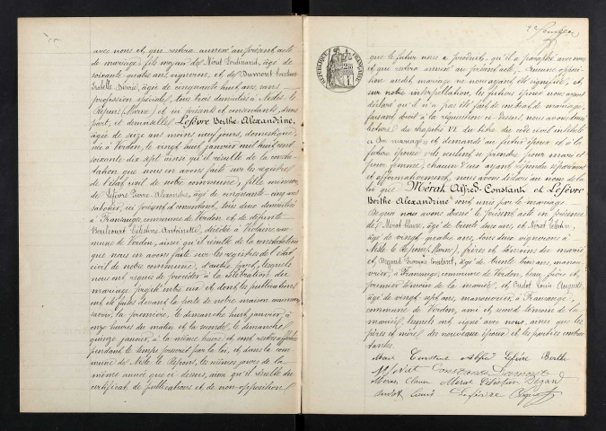 Verdon. Mariages 1893-1929