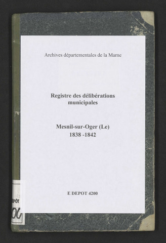 Délibérations municipales.