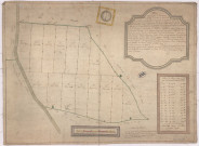Plan et arpentage des bois de la Fontaine-à-l'Aulne (1724), Hazart