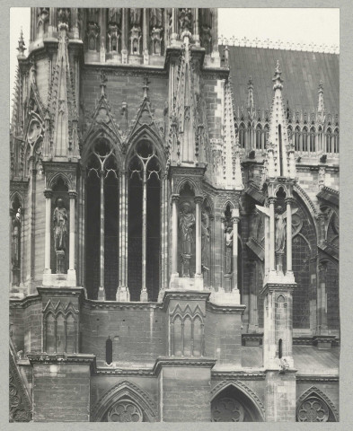 REIMS. Cathédrale de Reims. Face sud.