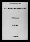 Croix-en-Champagne (La). Naissances 1871-1891