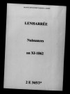 Lenharrée. Naissances an XI-1862