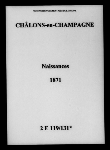 Châlons-sur-Marne. Naissances 1871