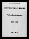 Saint-Hilaire-au-Temple. Publications de mariage 1862-1901