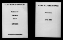 Saint-Jean-sur-Moivre. Naissances, mariages, décès 1873-1882