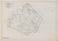 Bazancourt (51043). Section W échelle 1/2500, plan remembré pour 1925, plan régulier (papier).