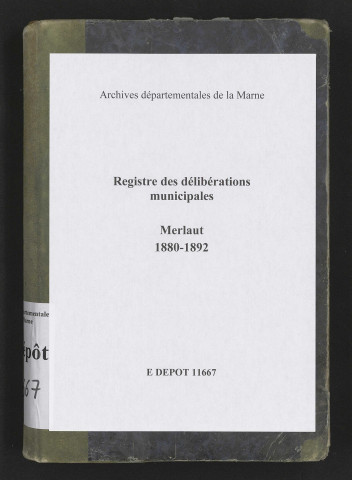Délibérations municipales.