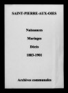 Saint-Pierre-aux-Oies. Naissances, mariages, décès 1883-1901